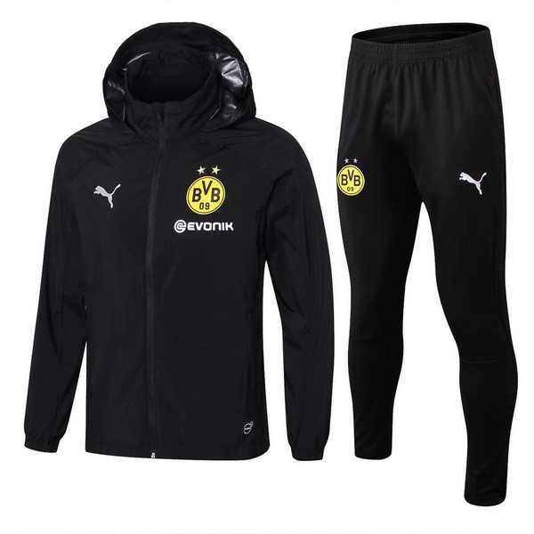 Coupe Vent Foot Borussia Dortmund Ensemble Complet 2018 2019 Noir